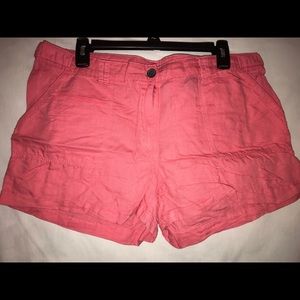 Size 12 Pink Linen H&M Shorts